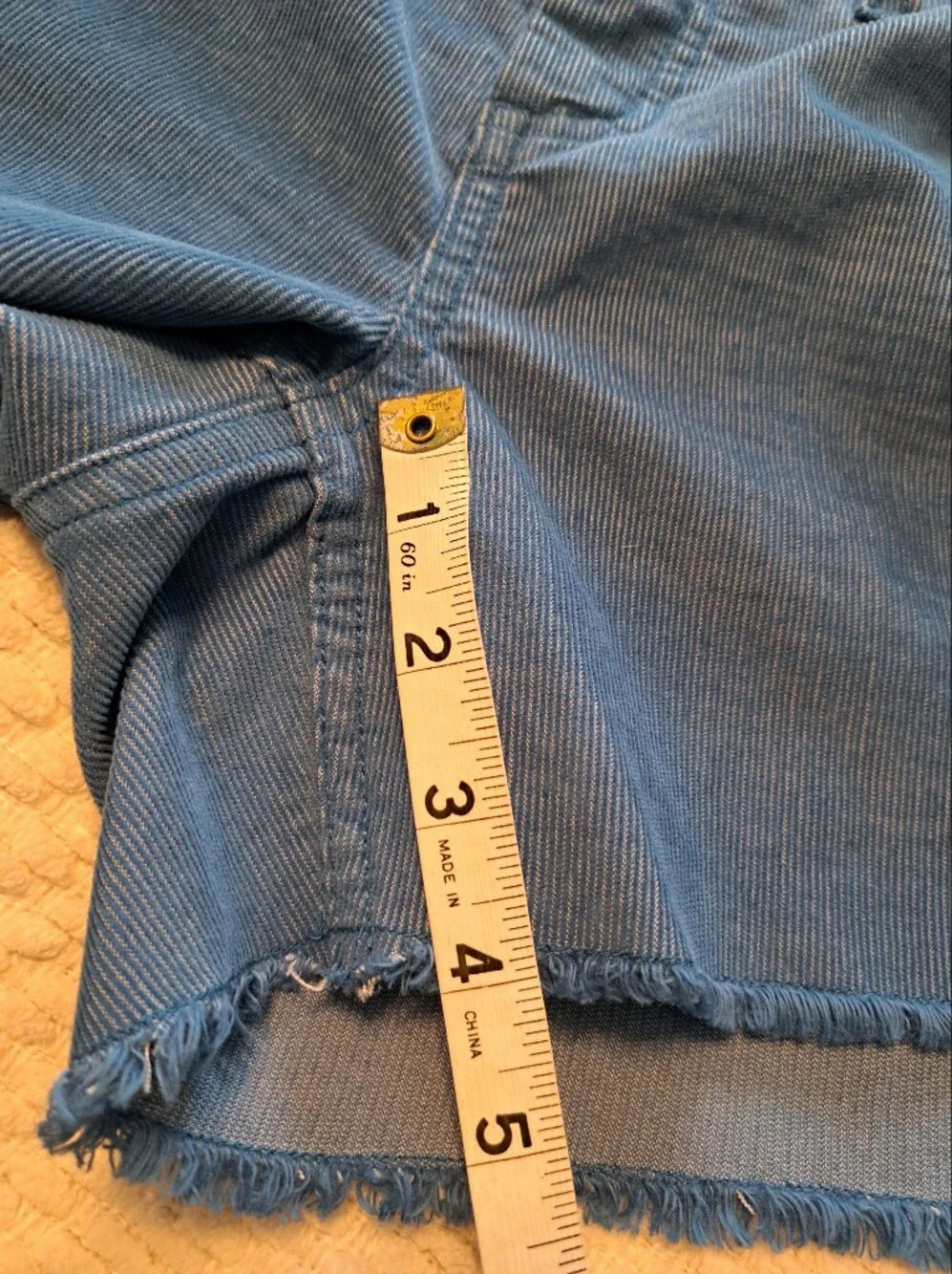 Carve Designs Blue Corduroy Shorts Size 6 - Picture 8 of 8